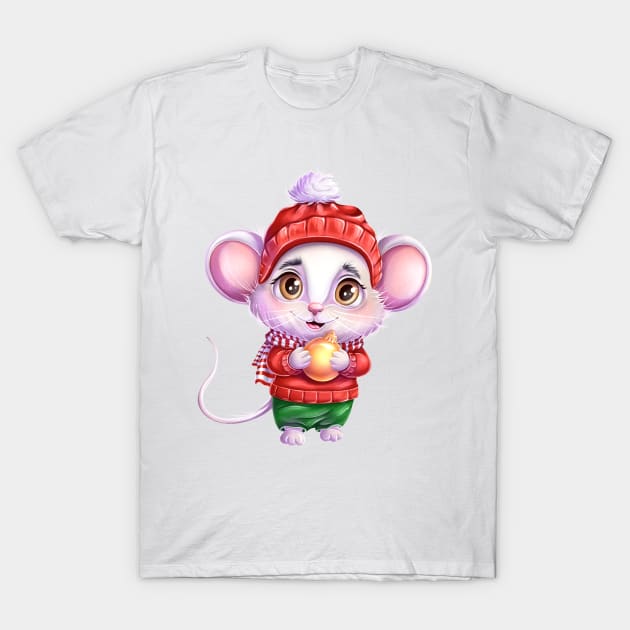 Cute Mouse T-Shirt by AstArt 